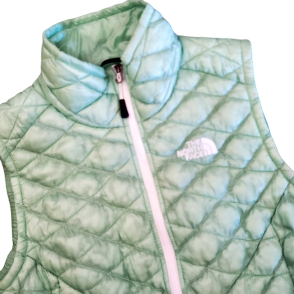 The North Face ThermoBall  Quilted Zip Vest Surf Green Small - Picture 2 of 12